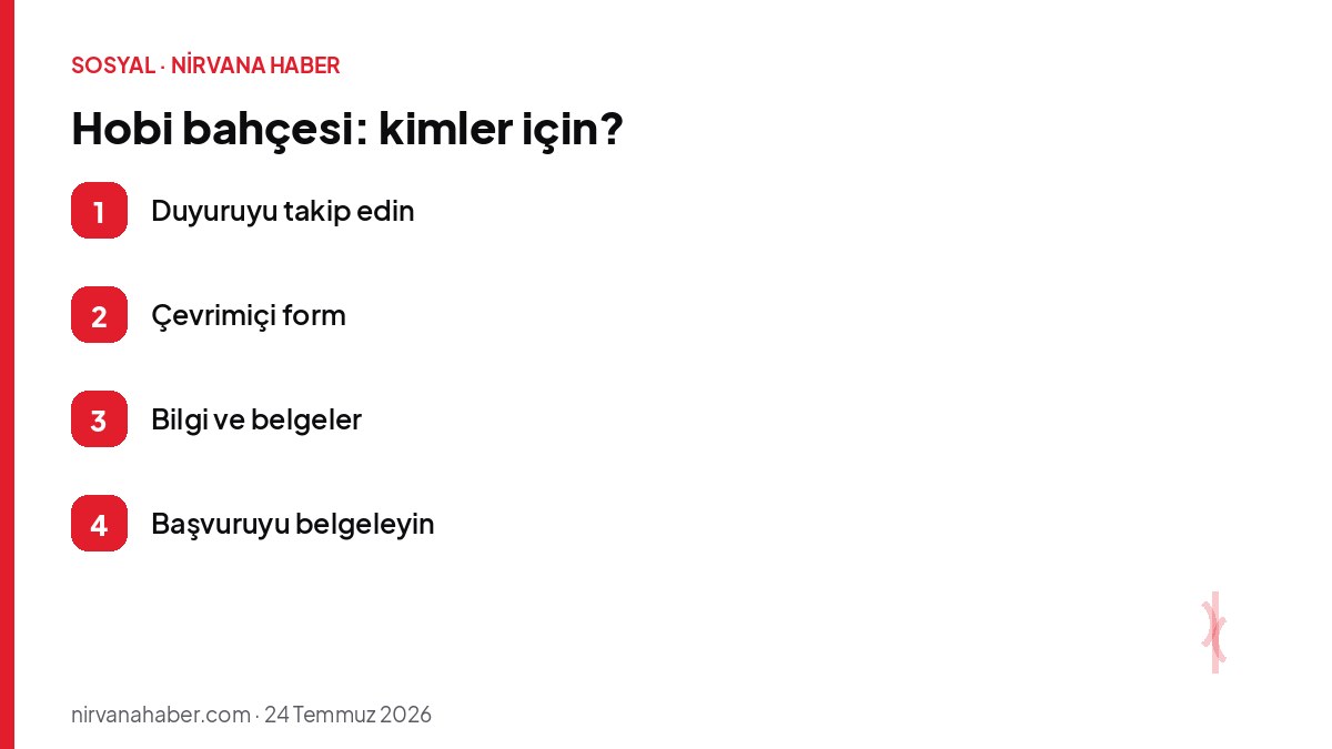 Hobi bahçesi: kimler için?