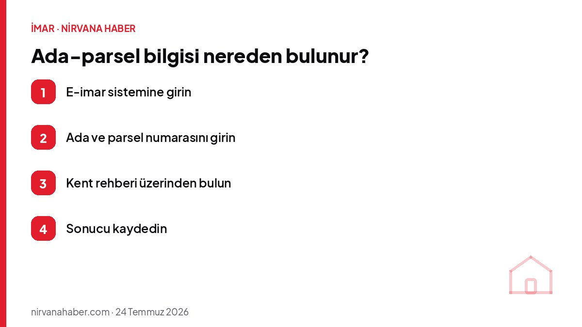 Ada-parsel bilgisi nereden bulunur?