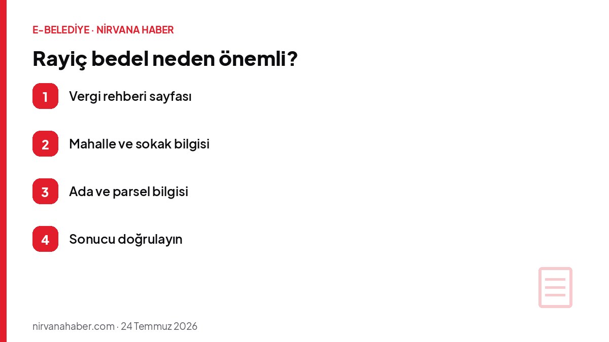 Rayiç bedel neden önemli?