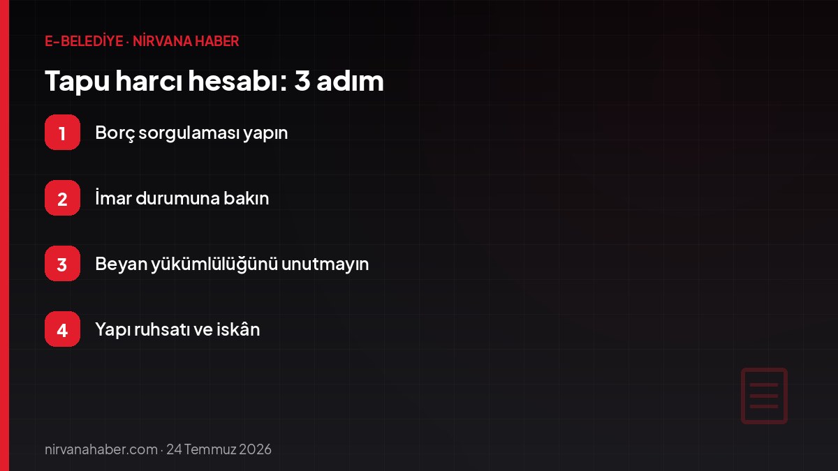 Tapu harcı hesabı: 3 adım