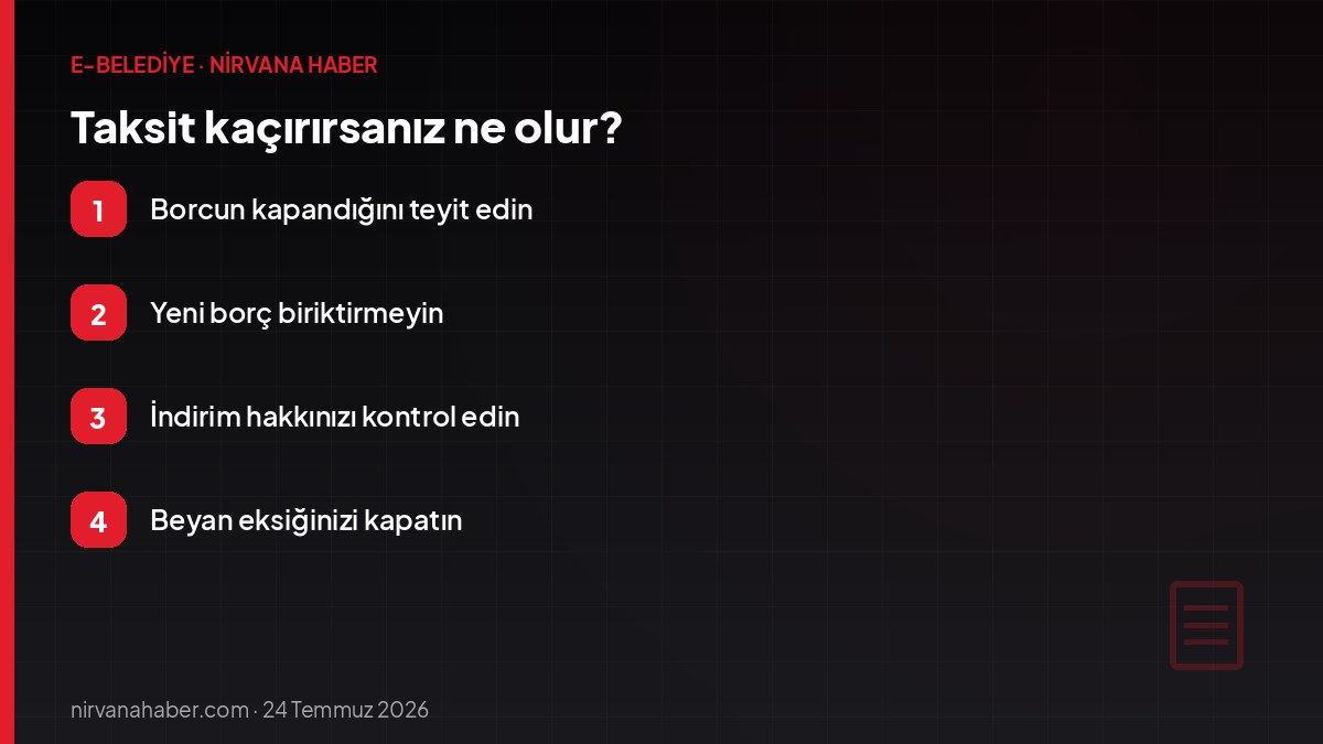 Taksit kaçırırsanız ne olur?