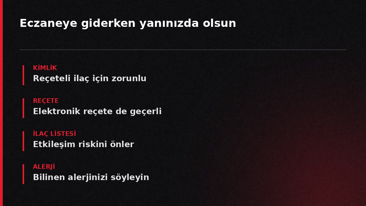 Eczaneye giderken yanınızda olsun