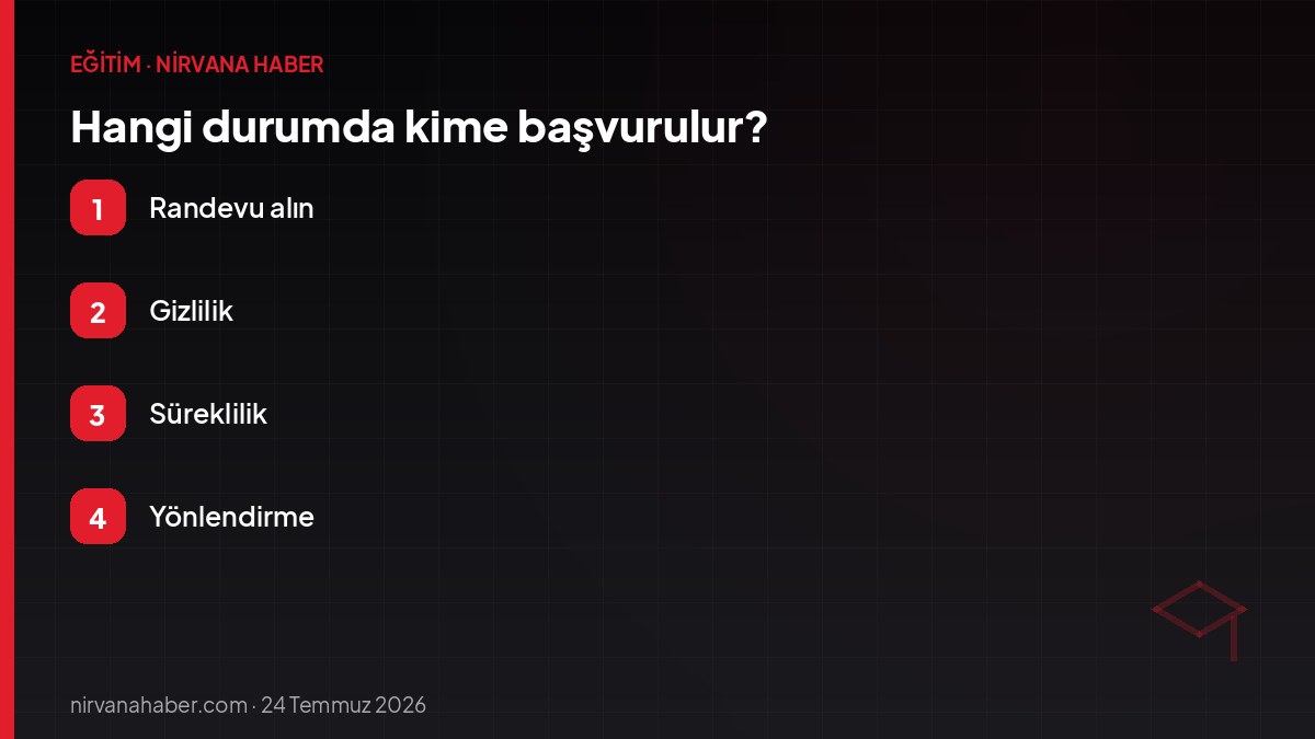 Hangi durumda kime başvurulur?
