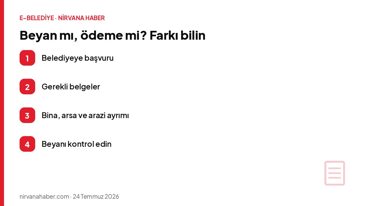 Beyan mı, ödeme mi? Farkı bilin