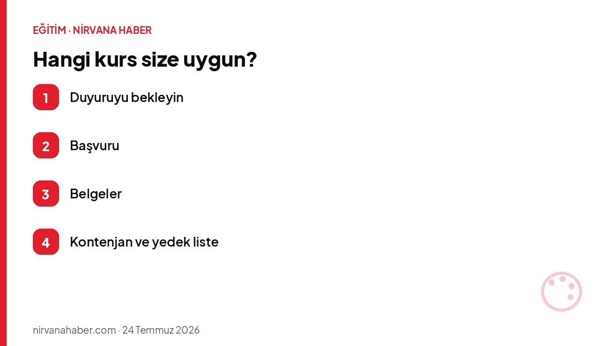 Hangi kurs size uygun?