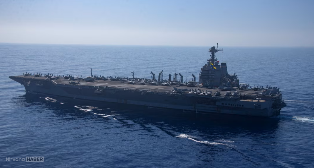 ABD’nin dev uçak gemisi Kızıldeniz’de: USS Gerald R. Ford bölgeye ulaştı