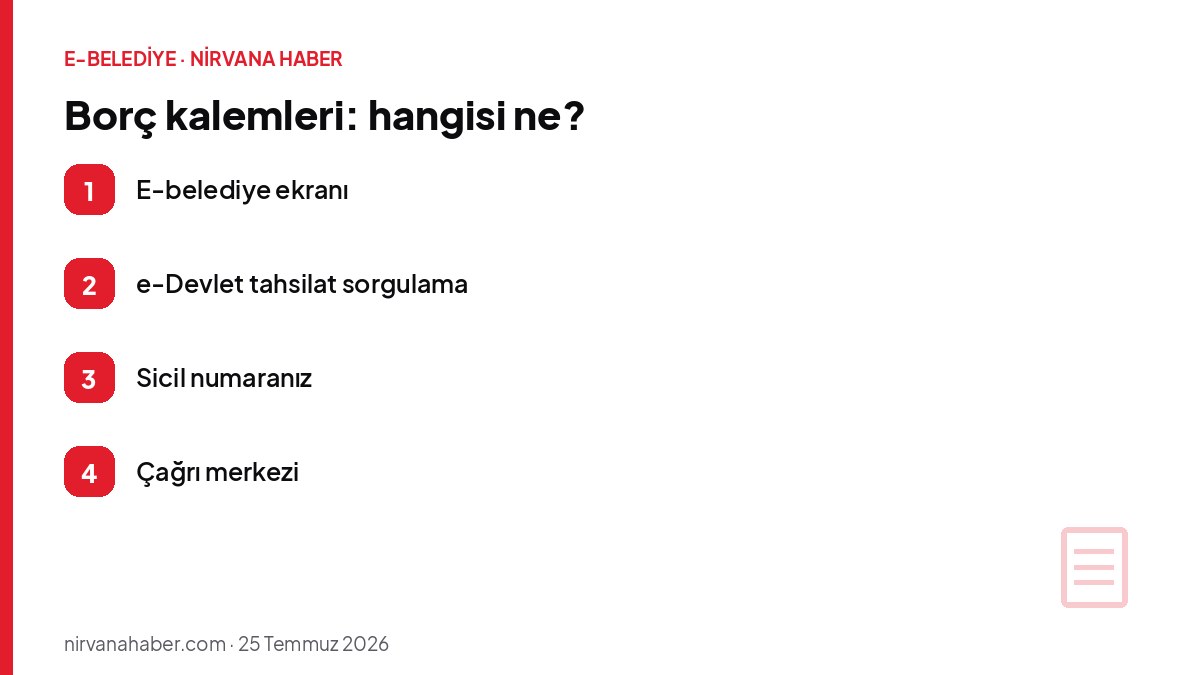Borç kalemleri: hangisi ne?