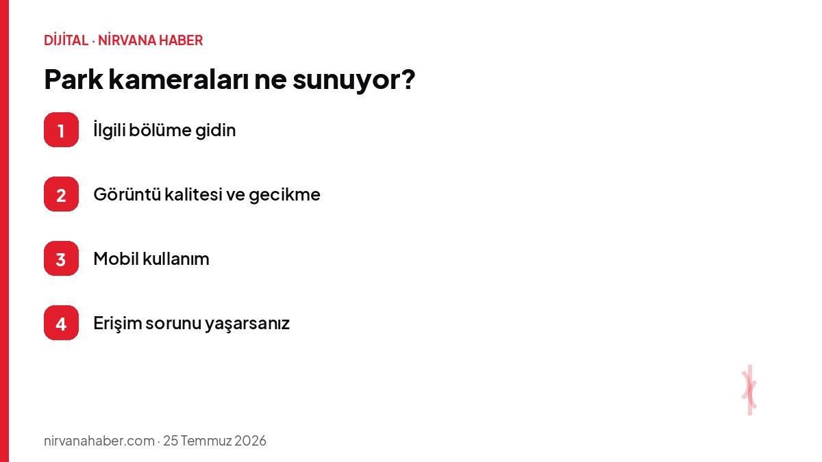 Park kameraları ne sunuyor?