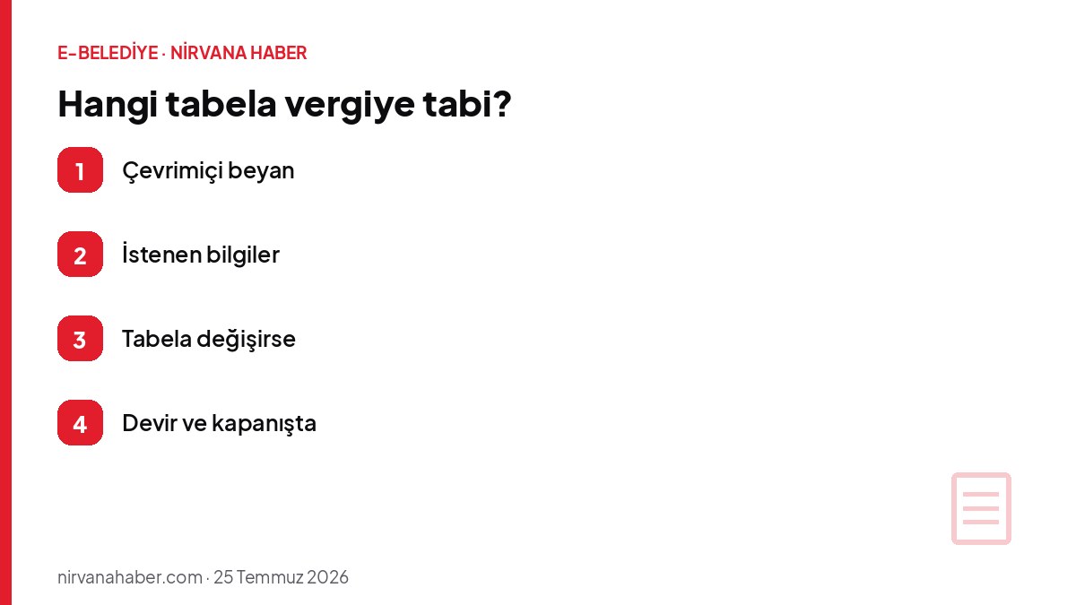 Hangi tabela vergiye tabi?