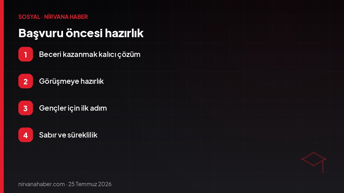 Başvuru öncesi hazırlık