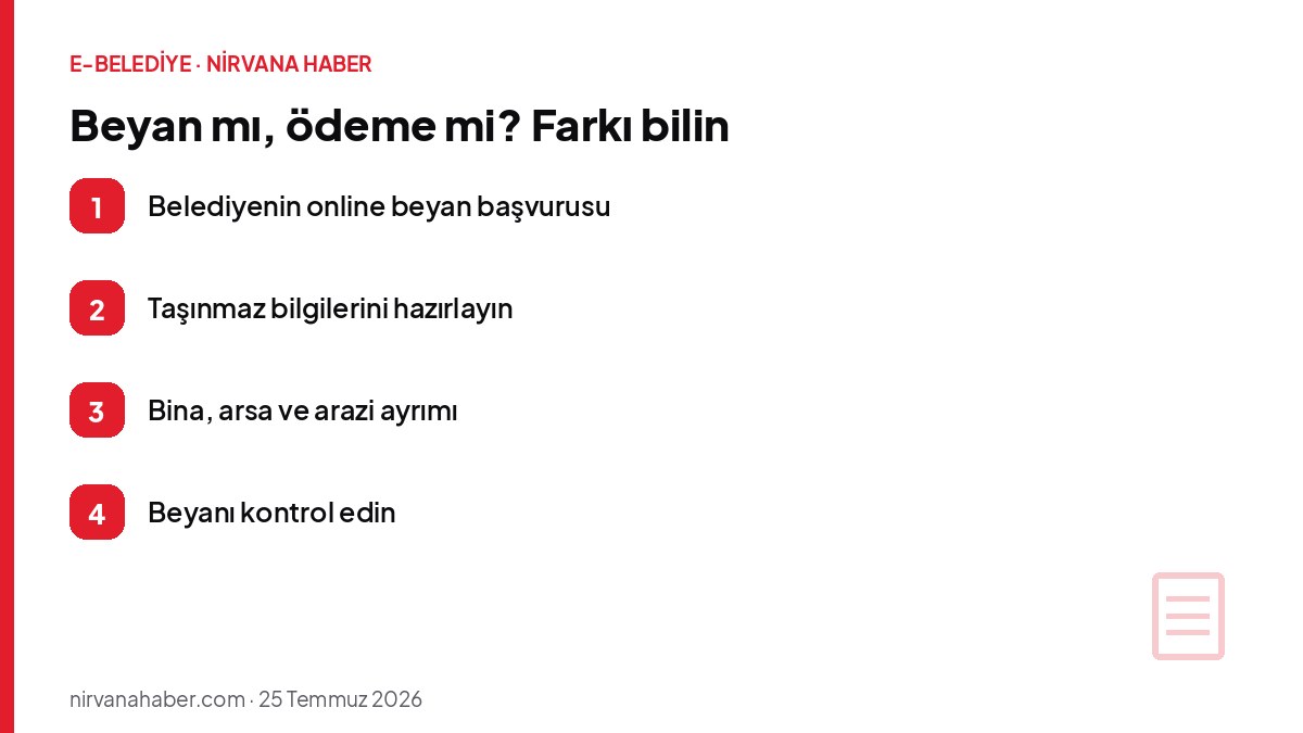 Beyan mı, ödeme mi? Farkı bilin