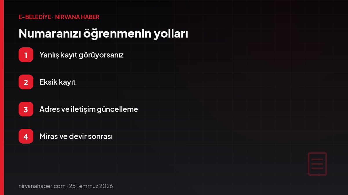 Numaranızı öğrenmenin yolları