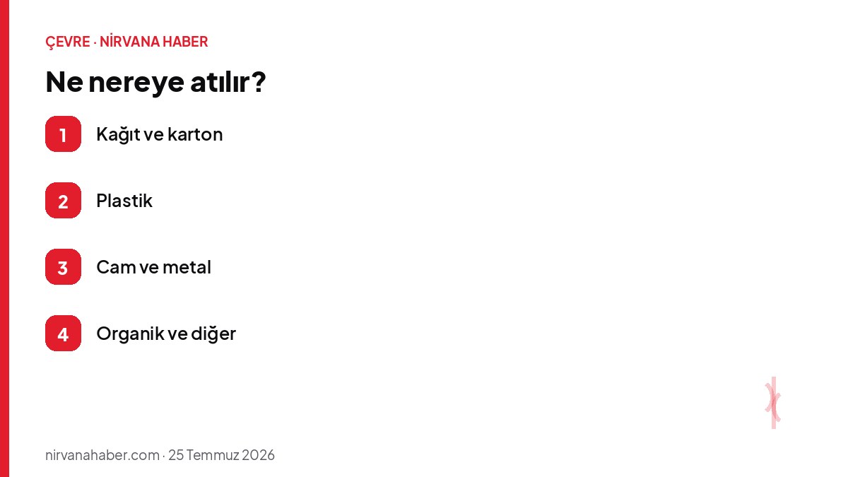 Ne nereye atılır?