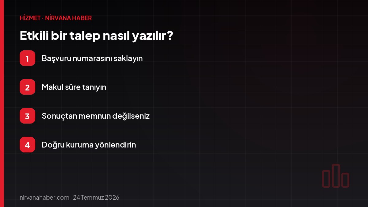 Etkili bir talep nasıl yazılır?