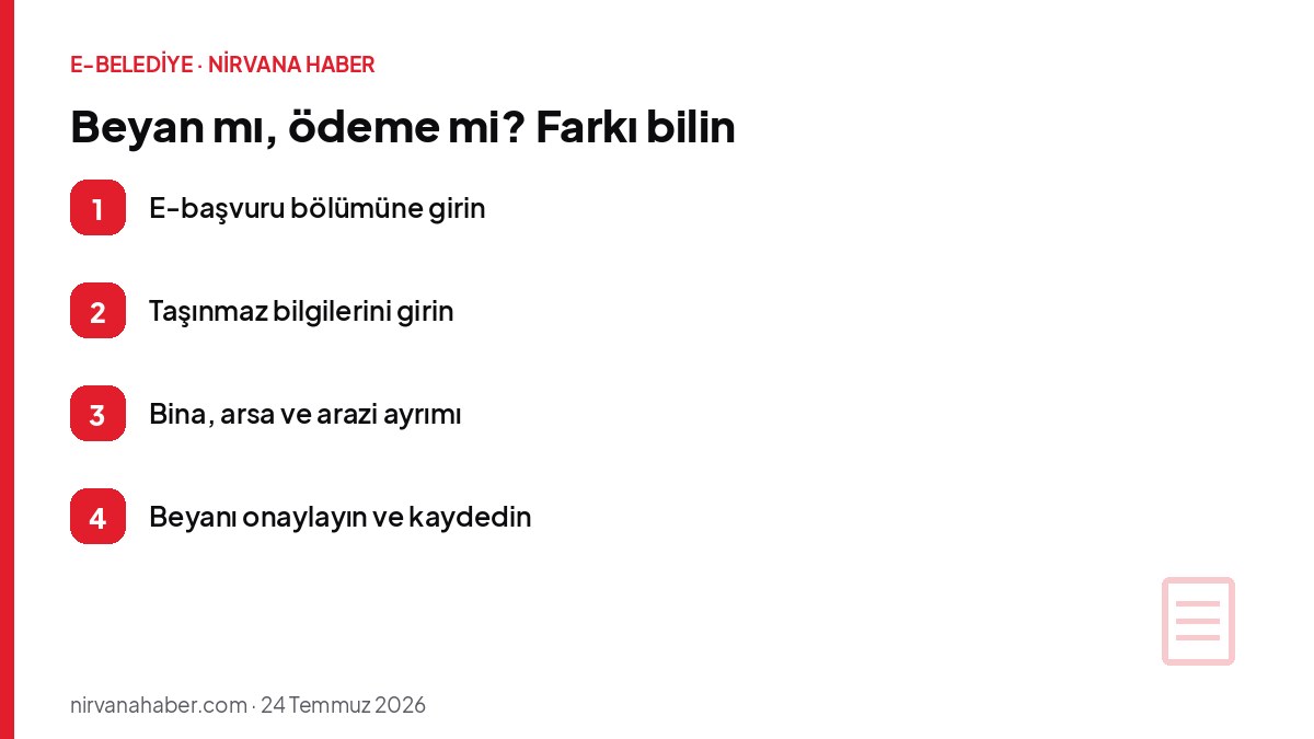 Beyan mı, ödeme mi? Farkı bilin