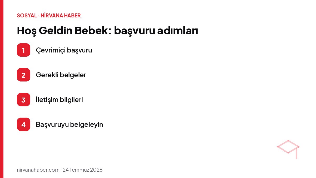 Hoş Geldin Bebek: başvuru adımları