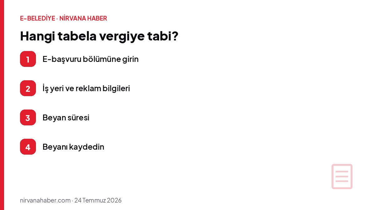 Hangi tabela vergiye tabi?