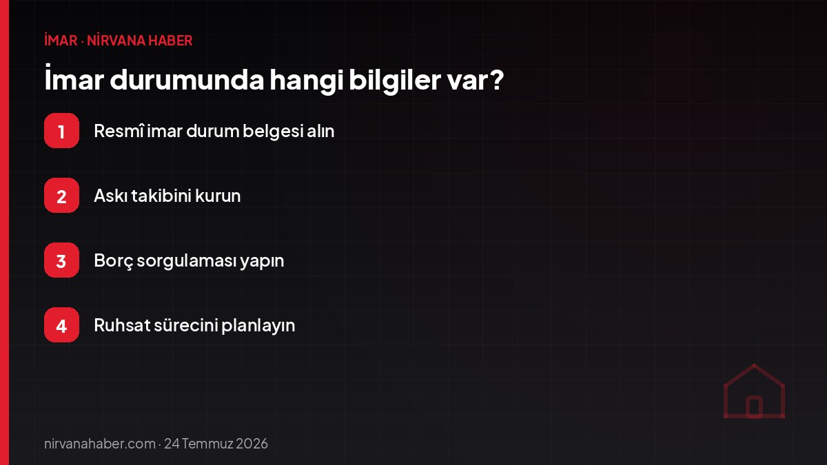 İmar durumunda hangi bilgiler var?