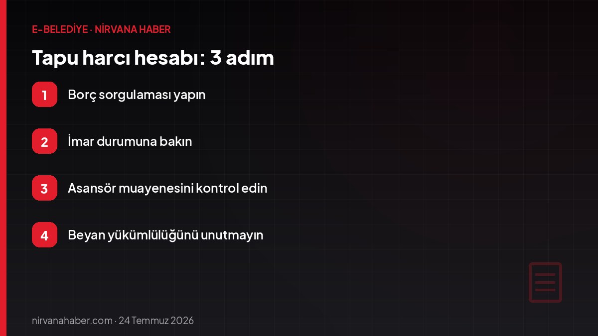 Tapu harcı hesabı: 3 adım