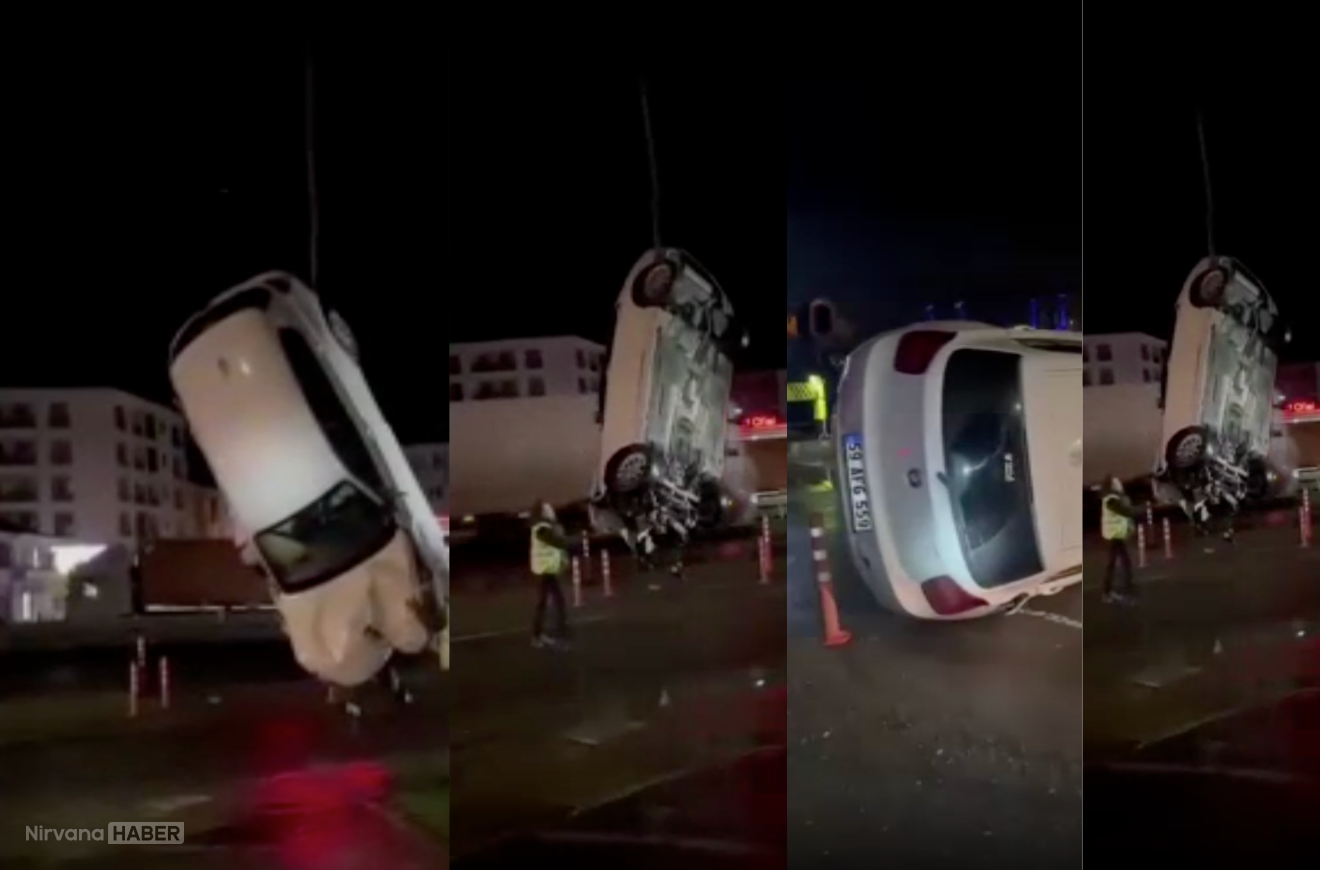 Silivri'de otomobil dereye uçtu!