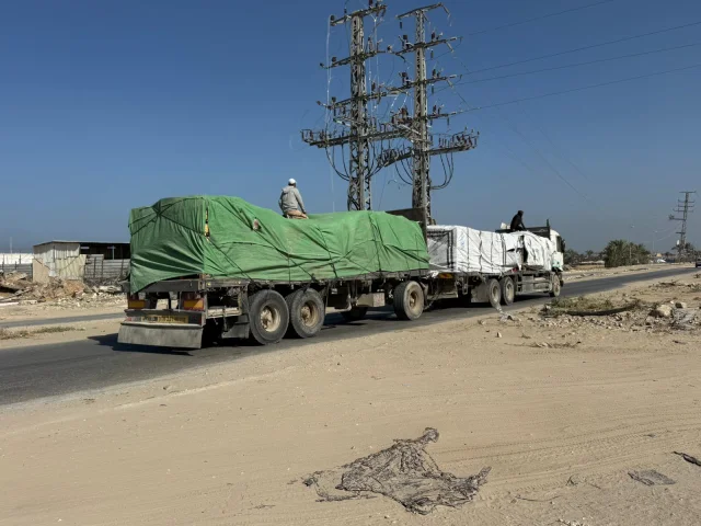 Katar’dan Gazze Şeridi’ne 60 Tır İnsani Yardım Gönderildi