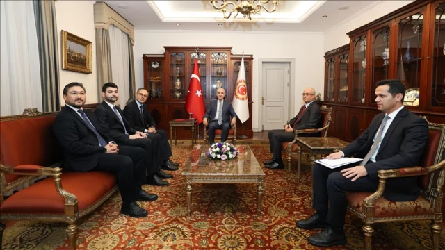 TBMM Başkanı Kurtulmuş TÜRKPA Genel Sekreteri Hasan'ı Kabul Etti