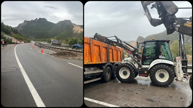 Bilecik-Sakarya Kara Yolu Sel Nedeniyle Kapanınca Ekipler Ha...