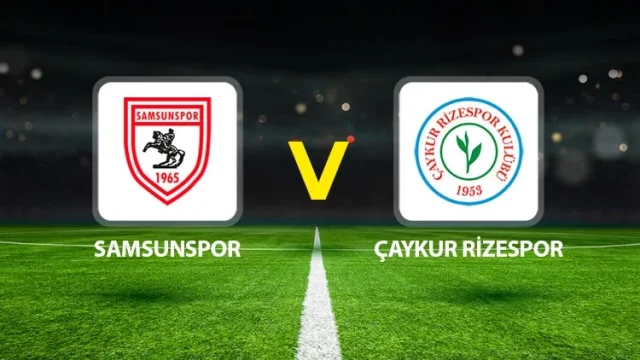 Samsunspor Çaykur Rizespor Karşılaşmasının İlk Yarısı 1-1 Eş...