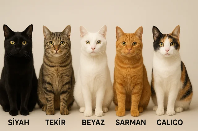 Kedilerin Kürklerine Göre Özellikleri: Renk ve Desenler Kara...