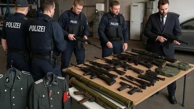 Almanya'da Oto Tamirhanesinde Silah Deposu Ele Geçirildi: Yü...