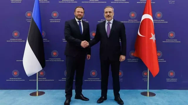 Estonya Dışişleri Bakanı Tsahkna, Bakan Fidan ile Ortak Bası...