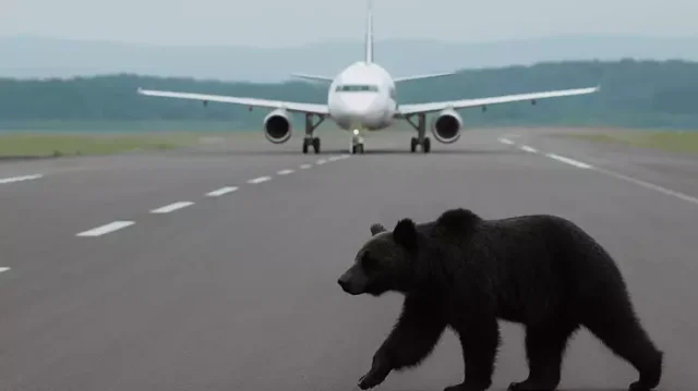 Japonya'da pistte ayı paniği: Uçuşlar durduruldu