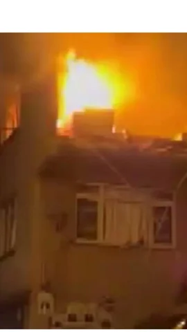 Kağıthane patlama sonrası binada yangın ve yaralı meydana ge...