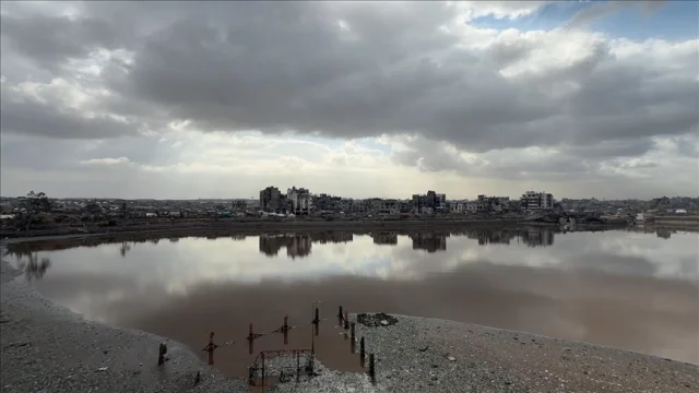 Gazze Şeyh Rıdvan Göleti su seviyesi yükseldi, tehlike büyük
