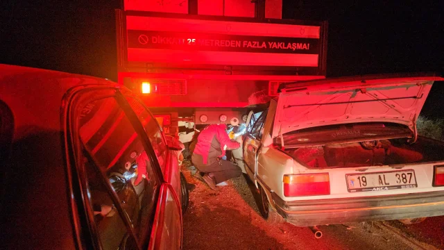 Çorum'da Trafik Kazası: 1 Ölü, 1 Yaralı