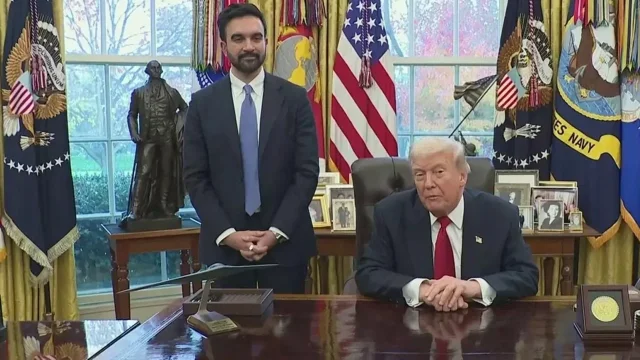 Trump ve New York Belediye Başkanı Mamdani Beyaz Saray'da Gö...