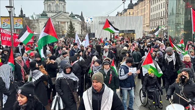 Stockholm Gazze protestosu: İsrail saldırılarına tepki