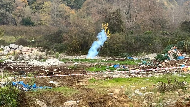 Zonguldak'ta doğalgaz hattı hasarı: Çalışmada sızıntı oldu