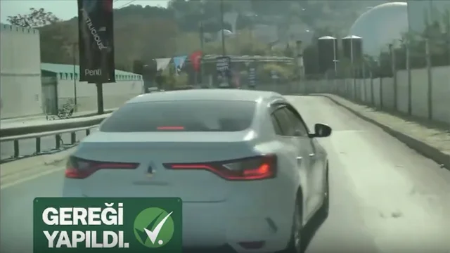 Sarıyer'de ön kesen sürücü yakalandı