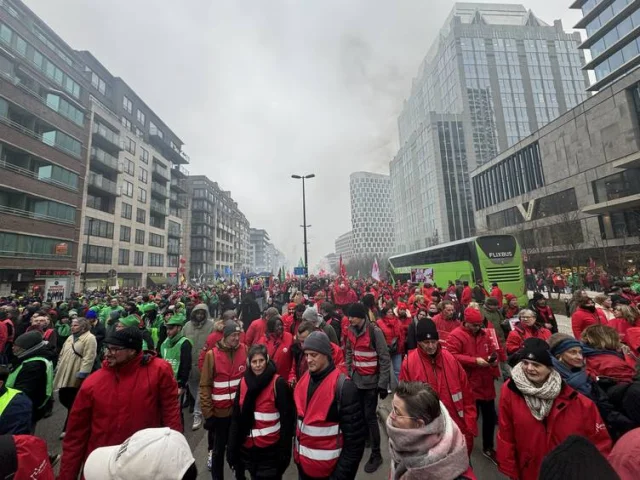 Belçika'da grev üçüncü gününde: Hayat durma noktasında
