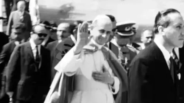 Türkiye'ye ilk Papa ziyaretinin görüntüleri paylaşıldı