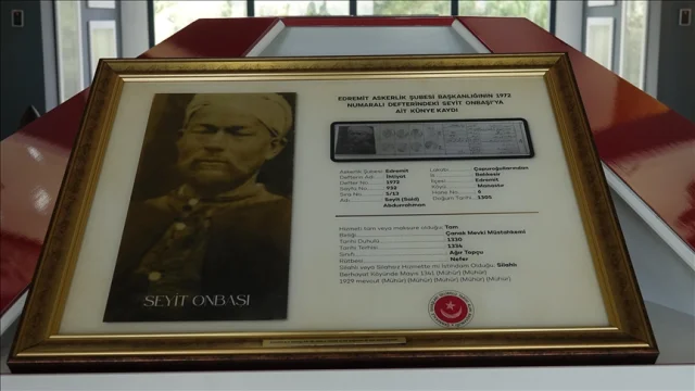 Seyit Onbaşı'nın askerlik şubesindeki tarihi fotoğrafı ortaya çıktı