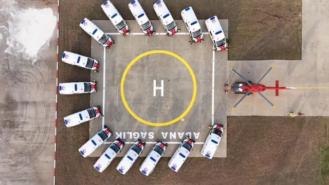 Adana'da 15 Yeni Ambulans Hizmete Girdi
