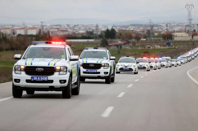 Kırklareli'nde yeni polis araçları hizmete alındı