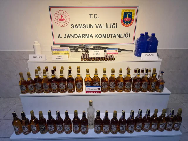 Samsun'da Kaçak İçki Operasyonunda 1 Kişi Yakalandı