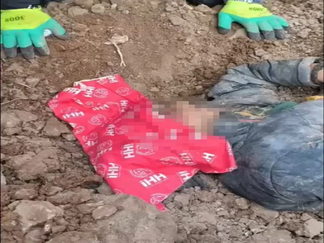 Kayıp olarak aranan çocuk, vücudunun bir kısmı toprağa gömülü bulundu