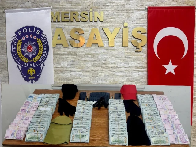 Mersin'de iş yeri soygunu planı çökertildi