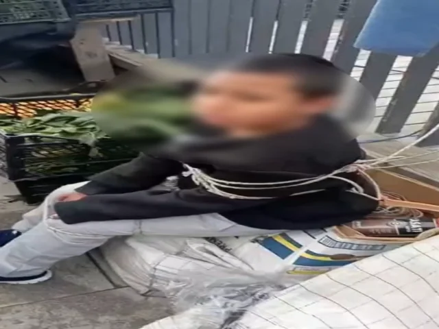 Sarıyer'de pazarda çocuk bağlama olayı sonrası üç esnaf gözaltında