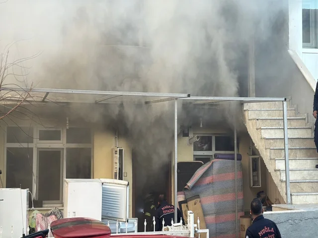 Muğla'da ev yangını: Kavga sonrası evi yaktığı iddiası