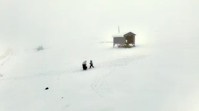 Düzce'nin Kardüz Yaylası'na kar yağdı